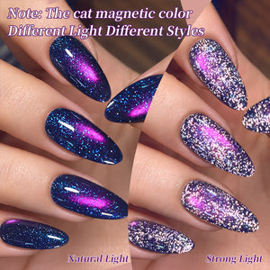 Reflective Cat Magnetic Gel MY764 Black Plum 10ml