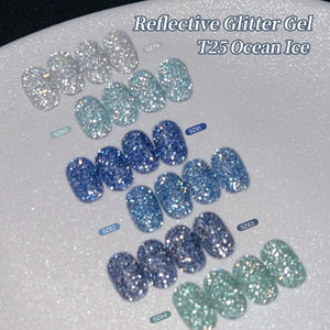 6 Colors Reflective Gel T25 Ocean Ice 7ml
