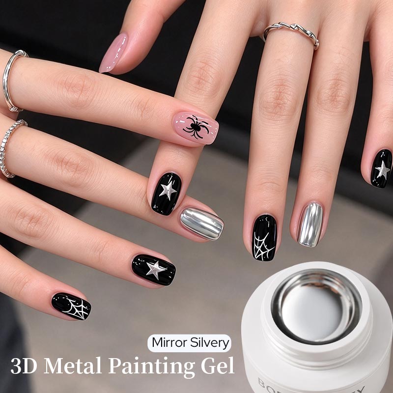 3D Metal Painting Gel Mirror Silvery 5ml