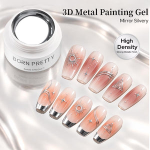 3D Metal Painting Gel Mirror Silvery 5ml