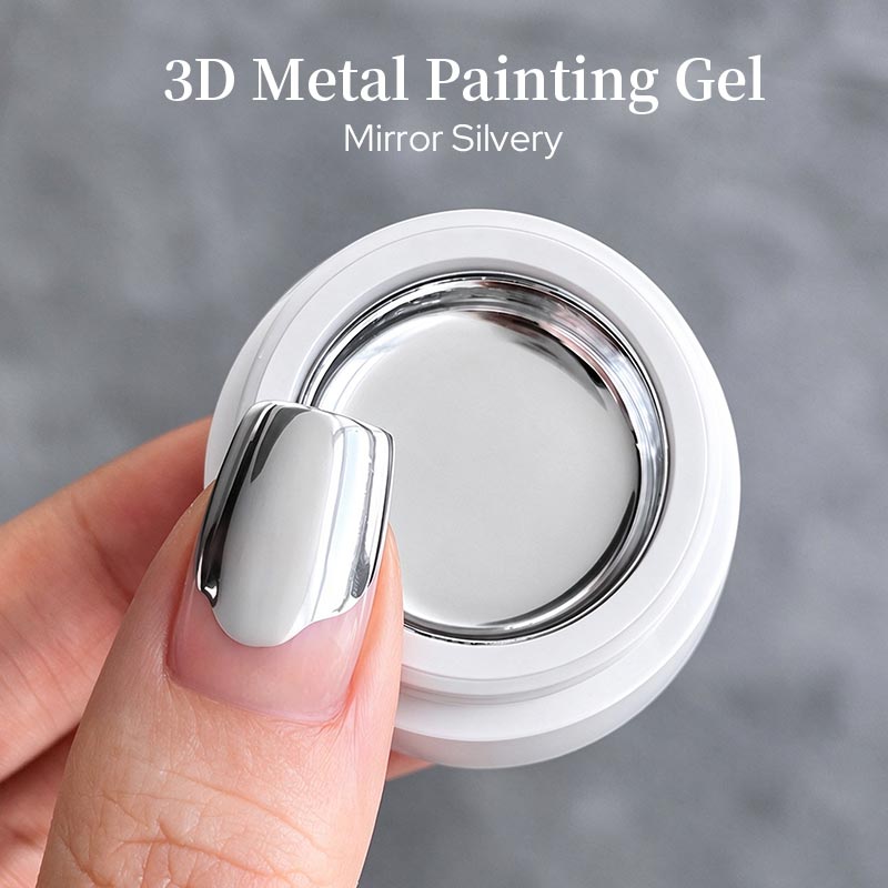 3D Metal Painting Gel Mirror Silvery 5ml