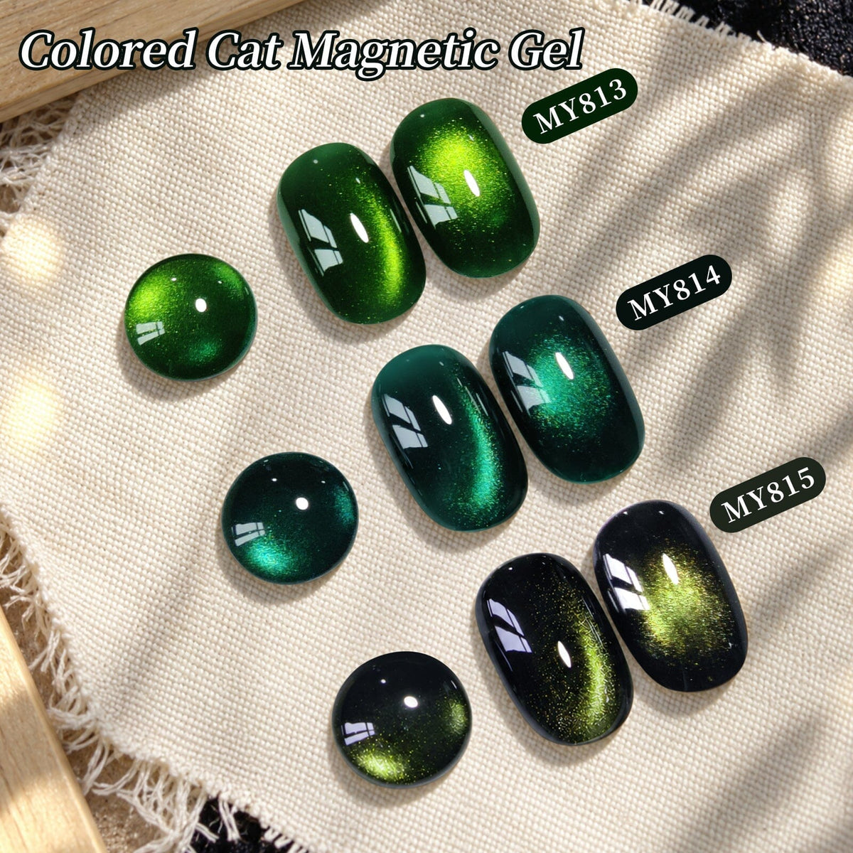 Colored Cat Magnetic Gel MY813 Bamboo Teal 15ml Gel Nail Polish BORN PRETTY 