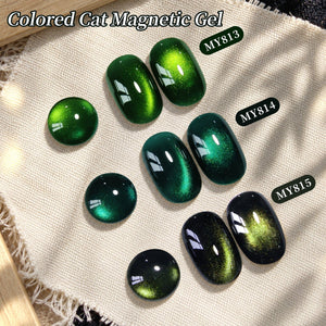 Colored Cat Magnetic Gel MY813 Bamboo Teal 15ml Gel Nail Polish BORN PRETTY 