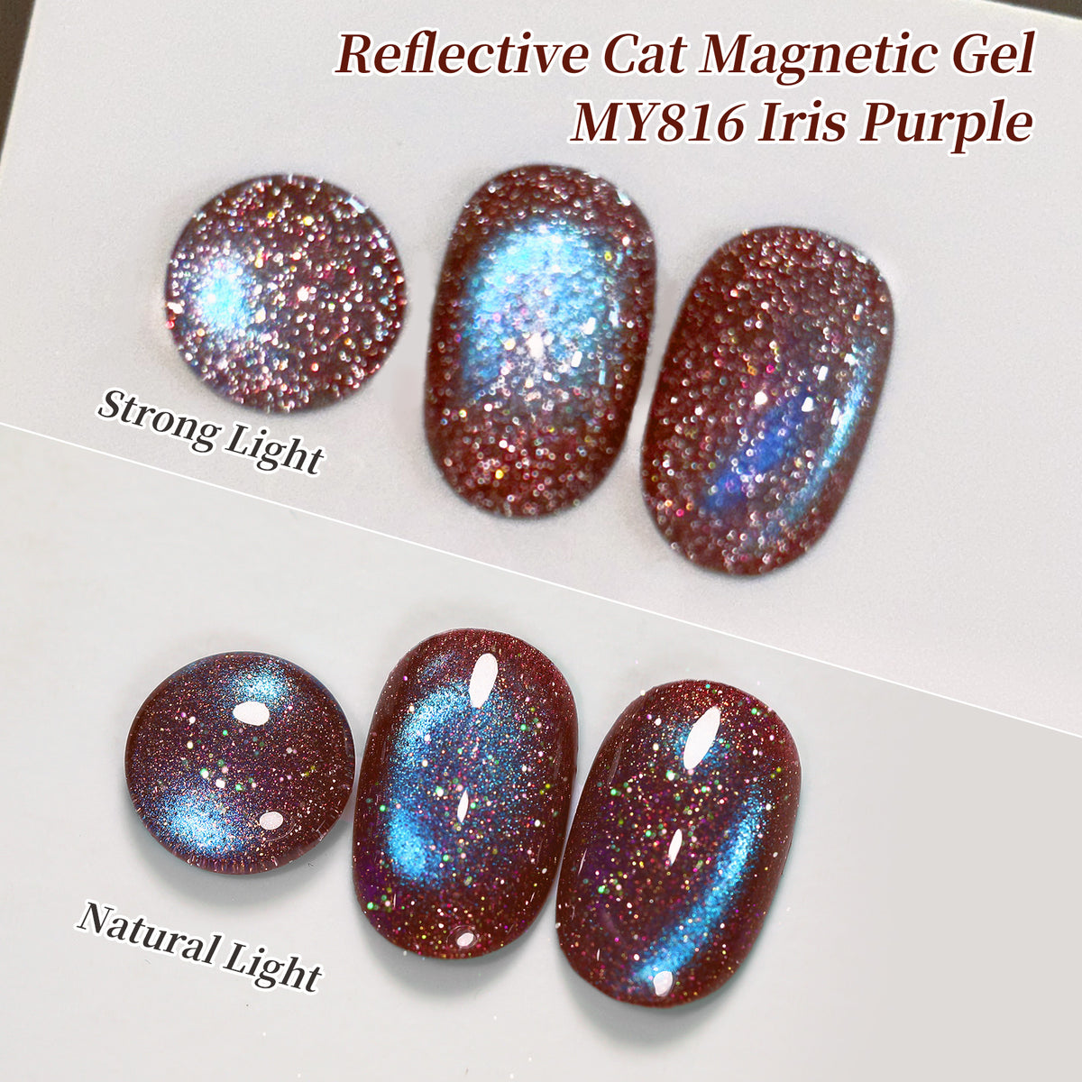 Reflective Cat Magnetic Gel MY816 Iris Purple 15ml