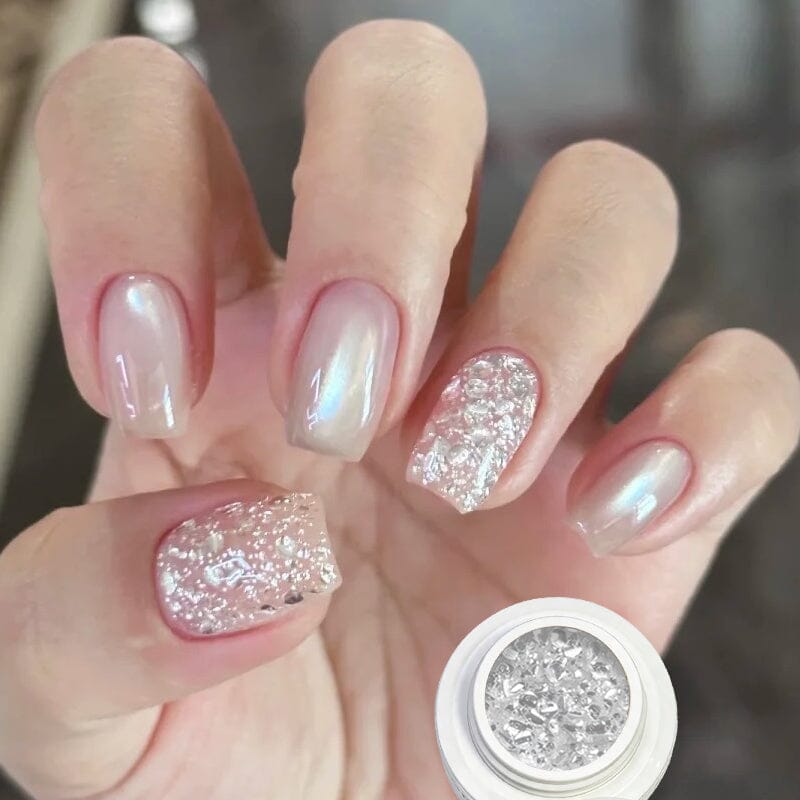 Sequins Gel SG58 & Magnetic Gel MY77 Set #03 Gel Nail Polish BORN PRETTY 