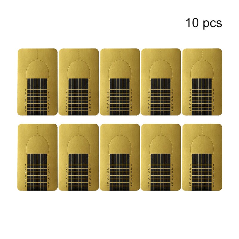 10pcs Gold Extension Nail Forms Tools & Accessories BORN PRETTY 