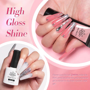 [US ONLY]Poly Nail Extension Gel Kit 6 Colors Kits & Bundles BORN PRETTY 