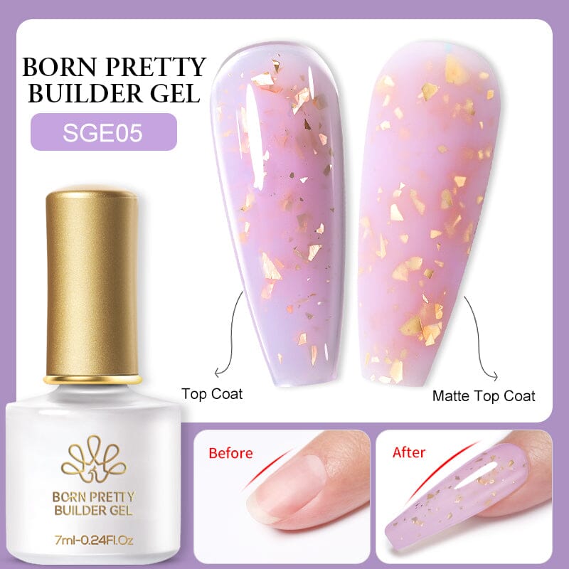 BORN PRETTY Builder Gel Base & Color 2 in 1 Gel Nail Polish BORN PRETTY SGE05 - 7ml 