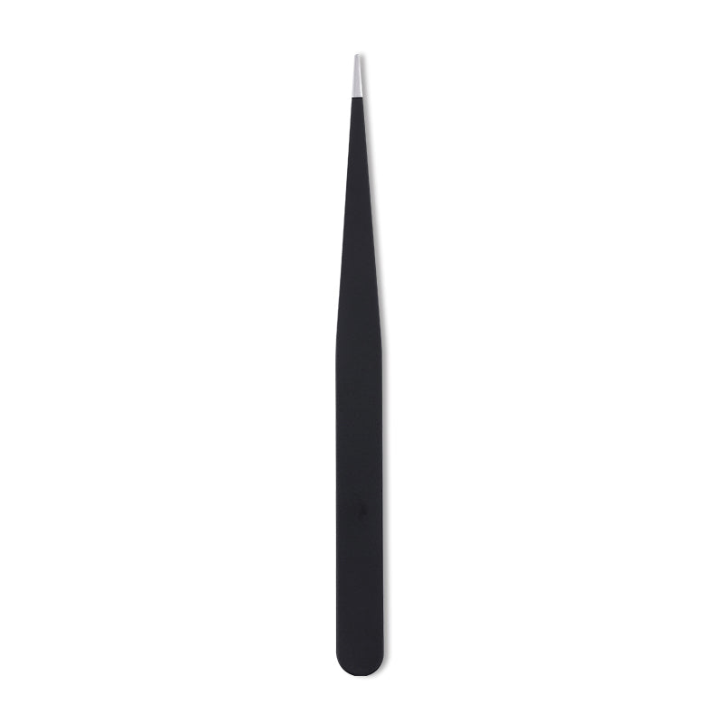Black Straight Nail Tweezers