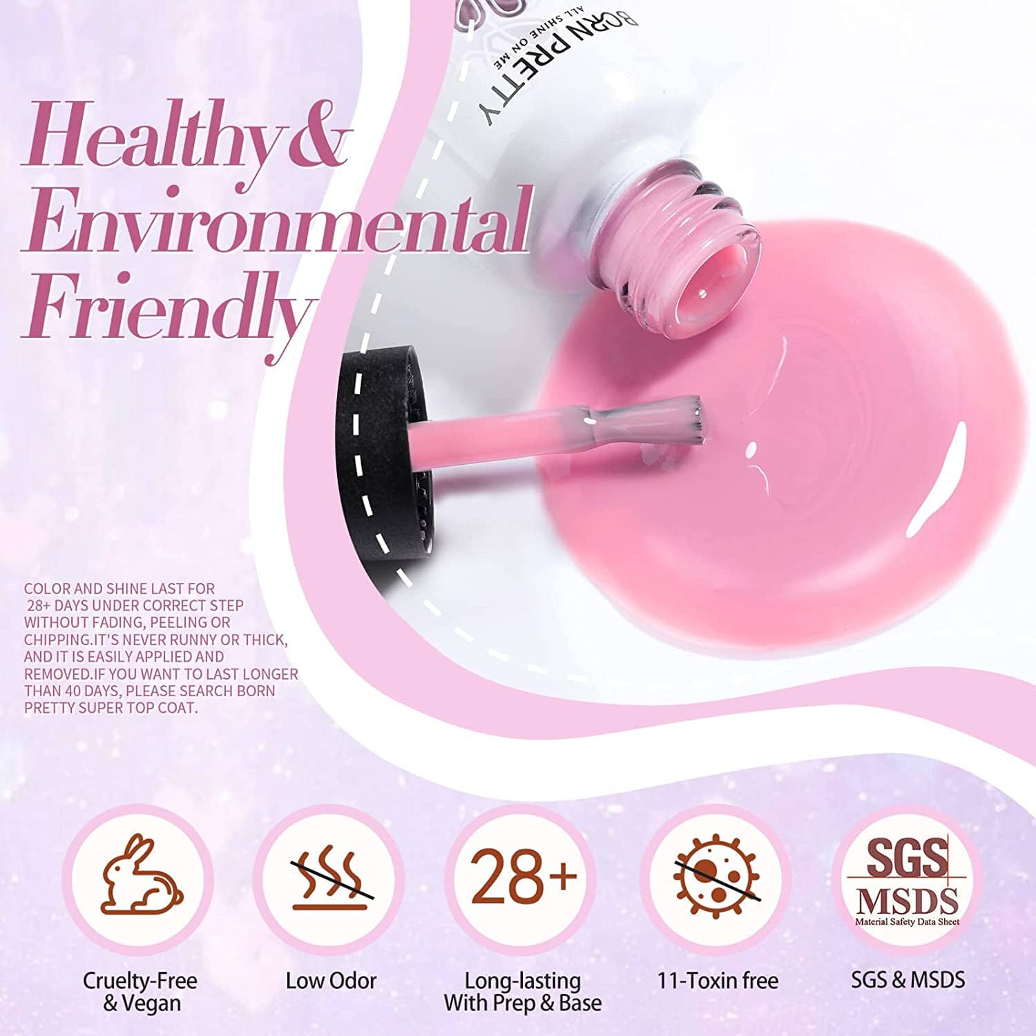 [US ONLY] Pink Nude Gel Polish 21Pcs Set BORN PRETTY 