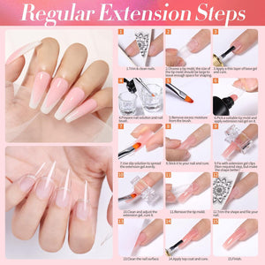 [US ONLY]Poly Nail Extension Gel Kit 6 Colors Kits & Bundles BORN PRETTY 