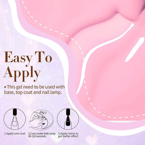 [US ONLY] Pink Nude Gel Polish 21Pcs Set BORN PRETTY 