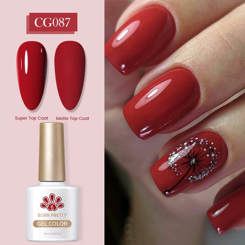 Red Gel Polish CG087 10ml Gel Nail Polish BORN PRETTY 