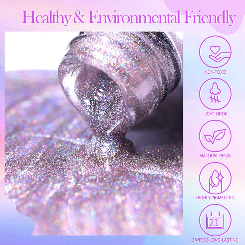 Rainbow Glass Cat Magnetic Gel 10ml RG05 Gel Nail Polish BORN PRETTY 