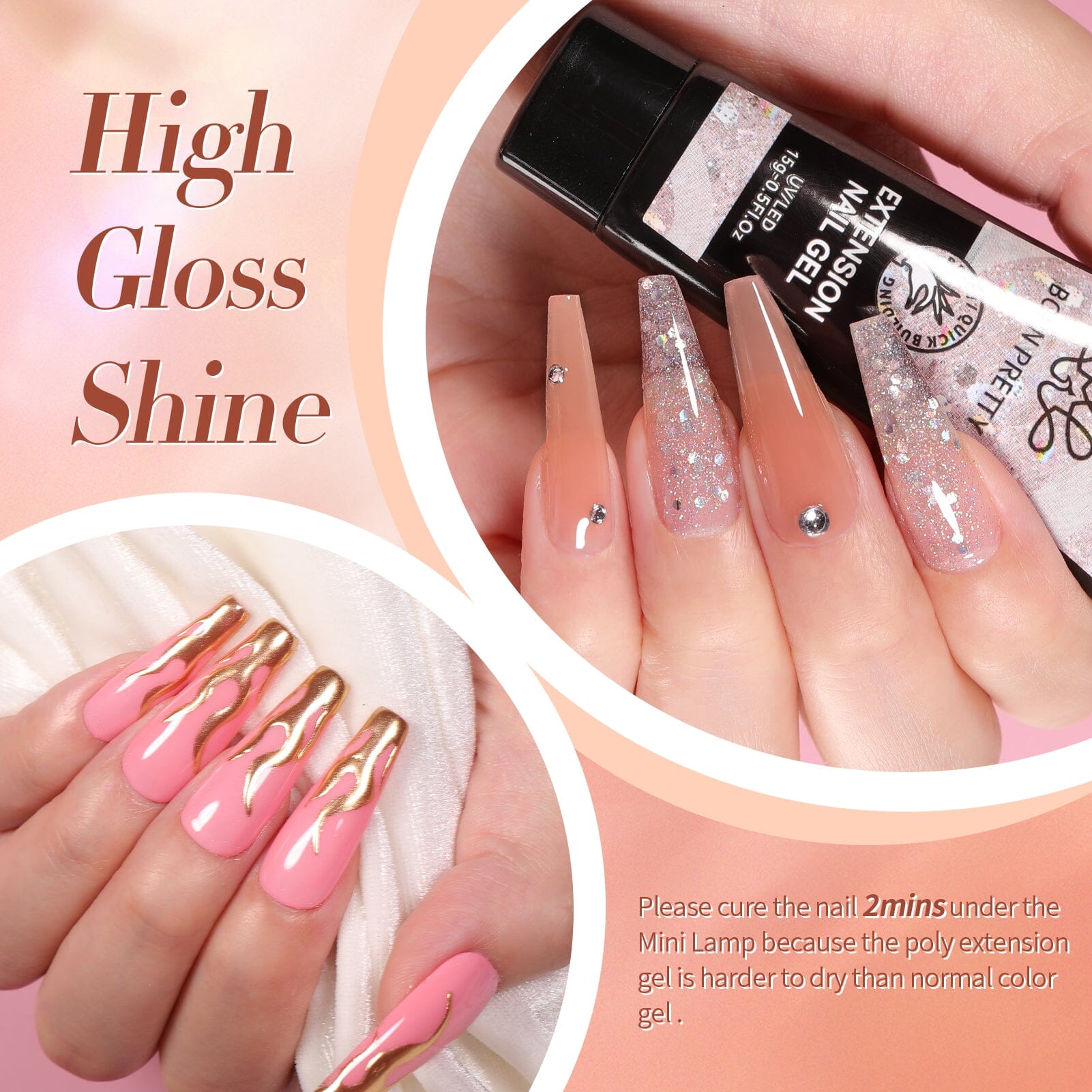 12 Colors Pink Nude Extension Nail Gel Starter Kit 15ml Gel Nail Polish BORN PRETTY 