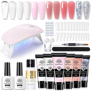 6 Colors Extension Nail Gel Starter Kit Gel Nail Polish BORN PRETTY 