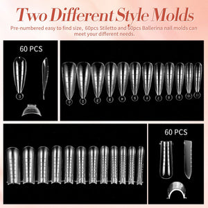 6 Colors Starter Kit Poly Extension Gel Nude 15ml Gel Nail Polish BORN PRETTY 