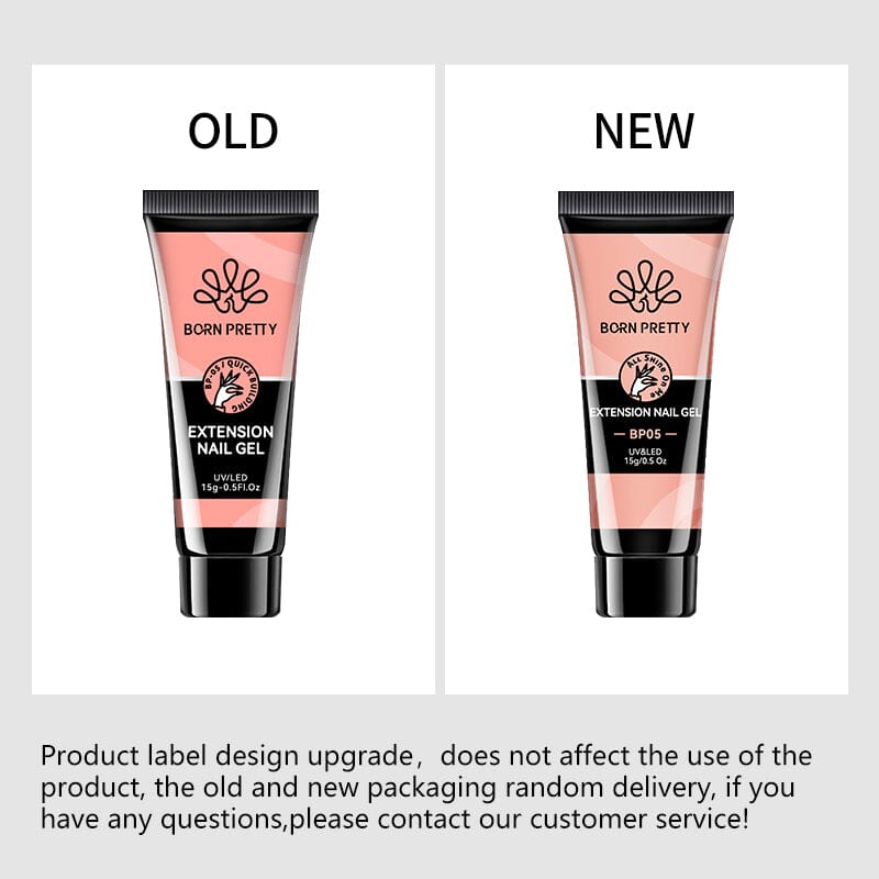 6 Colors Starter Kit Poly Extension Gel Nude 15ml Gel Nail Polish BORN PRETTY 