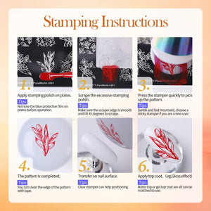 [US ONLY] 8pcs Autumn Winter Nail Stamping Plates Set Christmas Halloween Holiday Nails Kits & Bundles BORN PRETTY 