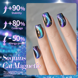 Blue Cat Magnetic Gel Polish MY35 Starry Sky 10ml Gel Nail Polish BORN PRETTY 