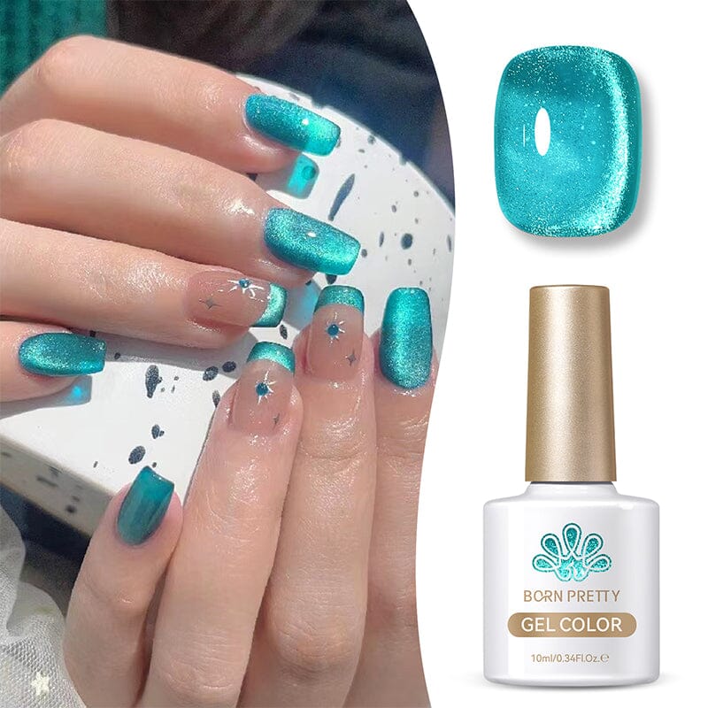 Blue Cat Magnetic Gel Polish MY36 Melbourne 10ml Gel Nail Polish BORN PRETTY 