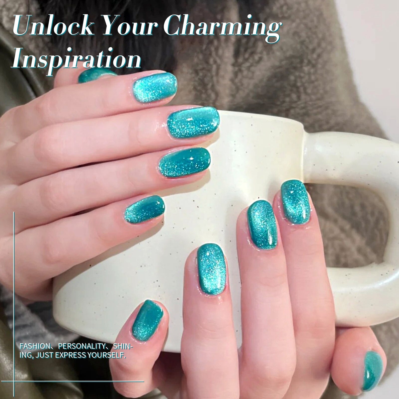 Blue Cat Magnetic Gel Polish MY36 Melbourne 10ml Gel Nail Polish BORN PRETTY 