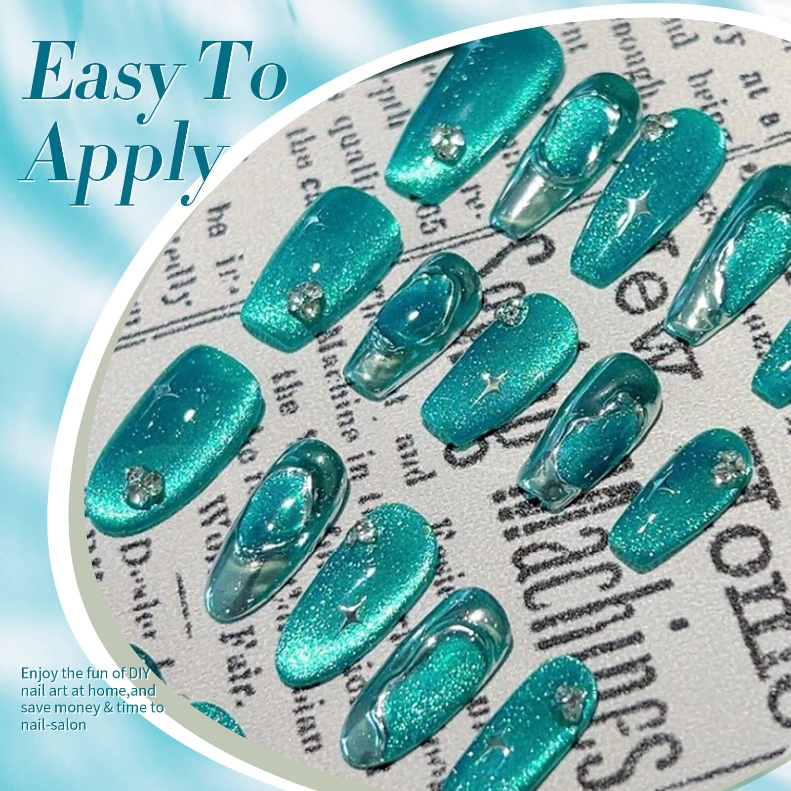 Blue Cat Magnetic Gel Polish MY36 Melbourne 10ml Gel Nail Polish BORN PRETTY 