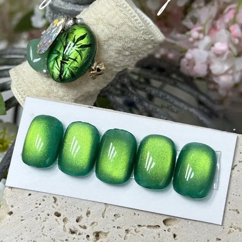 Green Cat Magnetic Gel Polish MY39 Basil 10ml Gel Nail Polish BORN PRETTY 