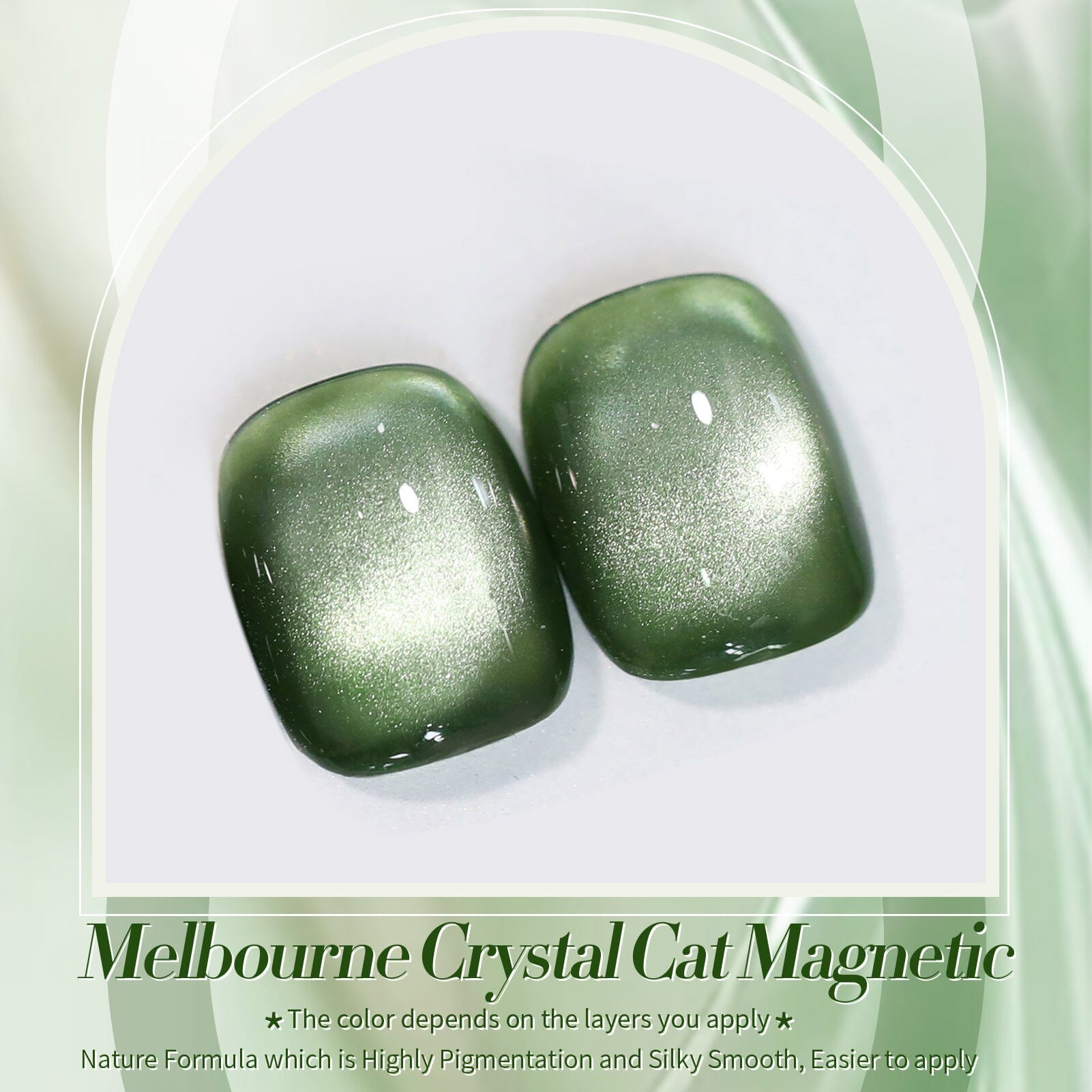 Green Cat Magnetic Gel Polish MY41 Dark Emerald 10ml Gel Nail Polish BORN PRETTY 