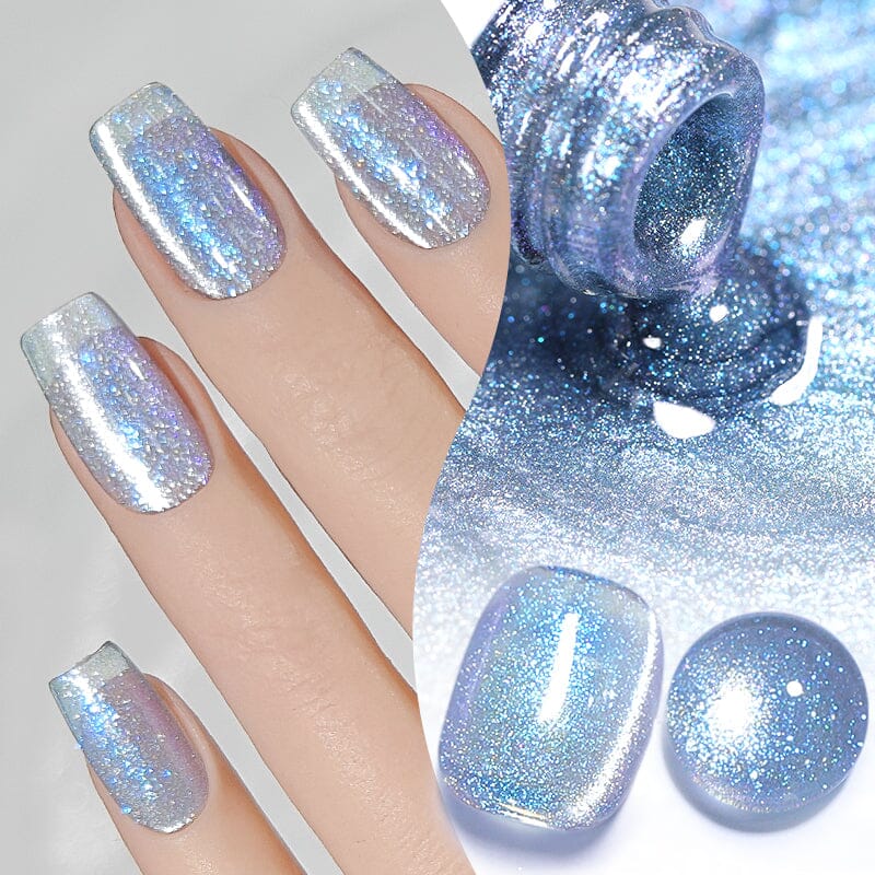 Light Blue Cat Magnetic Gel Polish MY37 Glacier 10ml Gel Nail Polish BORN PRETTY 