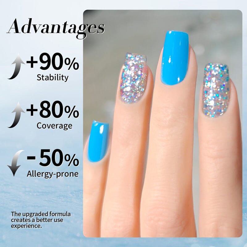 Multicolor Sequins Glitter Gel Polish SG03 Stained Glass 10ml Gel Nail Polish BORN PRETTY 