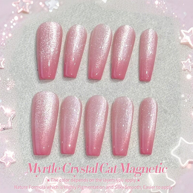 Pink Cat Magnetic Gel Polish MY40 Myrtle 10ml Gel Nail Polish BORN PRETTY 