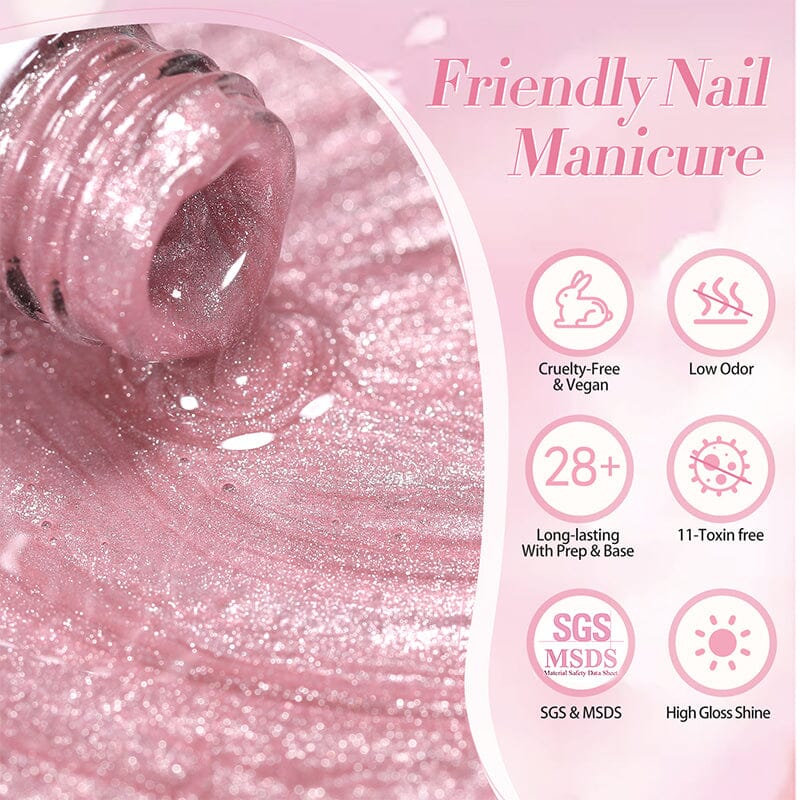 Pink Cat Magnetic Gel Polish MY40 Myrtle 10ml Gel Nail Polish BORN PRETTY 