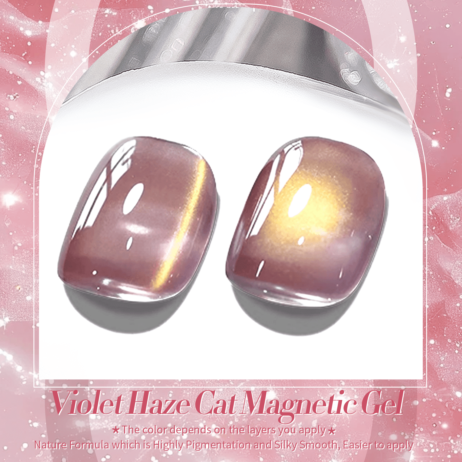 Pink Cat Magnetic Gel Polish MY45 Violet Haze 10ml Gel Nail Polish BORN PRETTY 