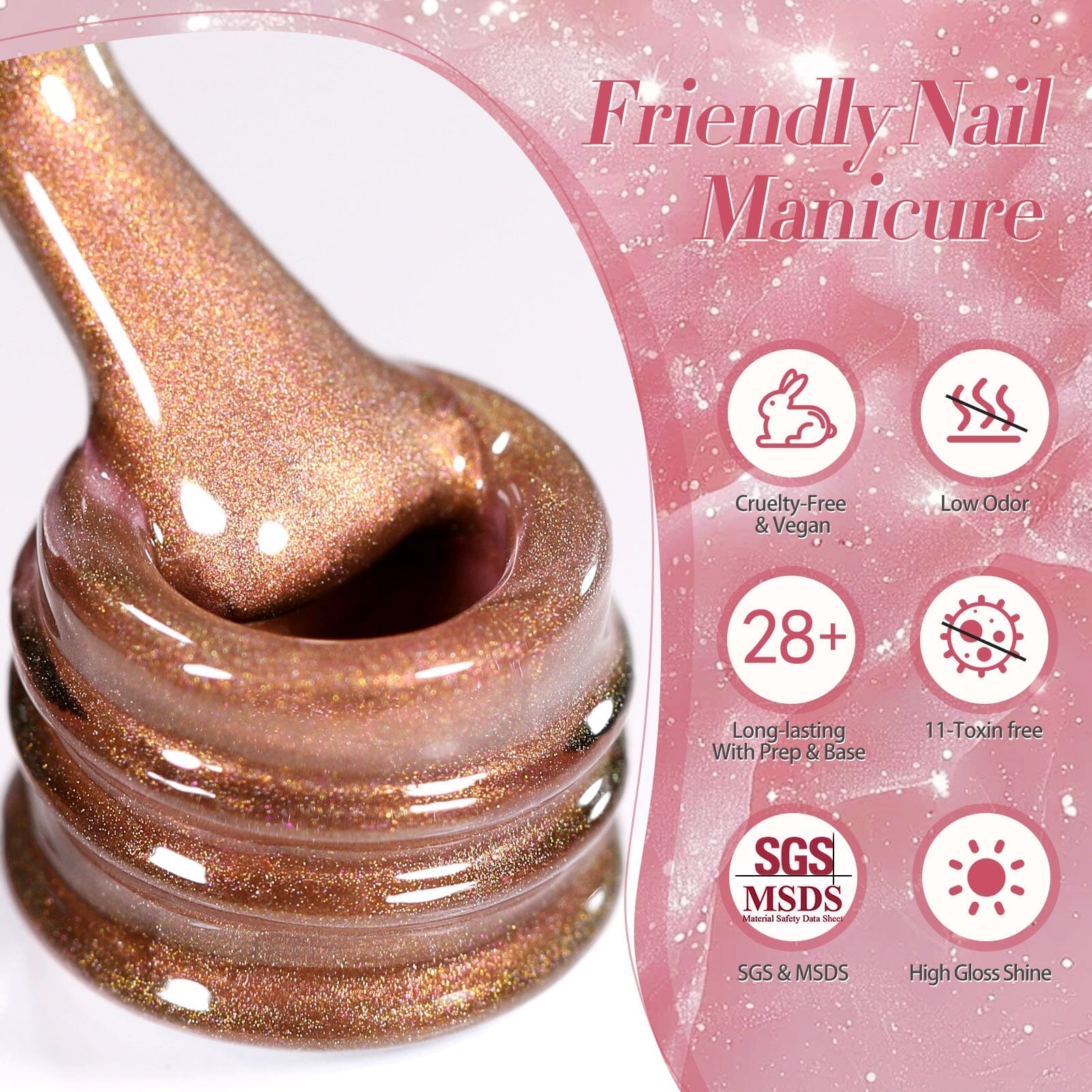 Pink Cat Magnetic Gel Polish MY45 Violet Haze 10ml Gel Nail Polish BORN PRETTY 