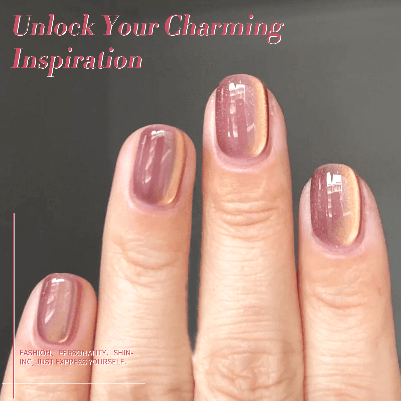 Pink Cat Magnetic Gel Polish MY45 Violet Haze 15ml Gel Nail Polish BORN PRETTY 