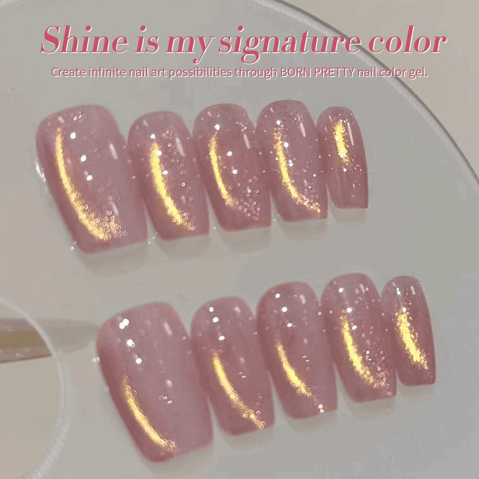 Pink Cat Magnetic Gel Polish MY45 Violet Haze 10ml Gel Nail Polish BORN PRETTY 