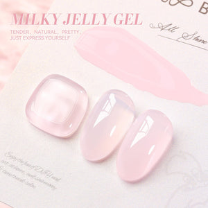 Pink Hema-Free Milky Jelly Gel Polish #17 15ml Gel Nail Polish BORN PRETTY 