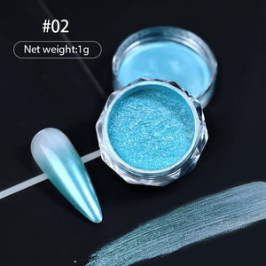 Gradient Pearly Mirror Nail Powder Nail Powder BORN PRETTY 02 
