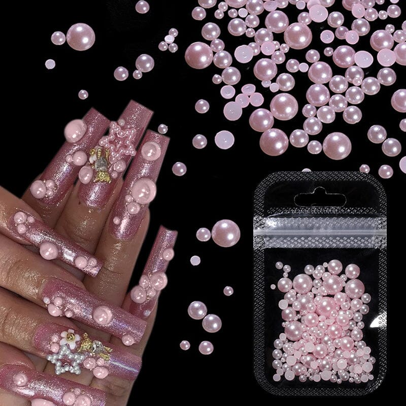 200pcs Half Round Flat Bottom Pearls DIY Nails BORN PRETTY 