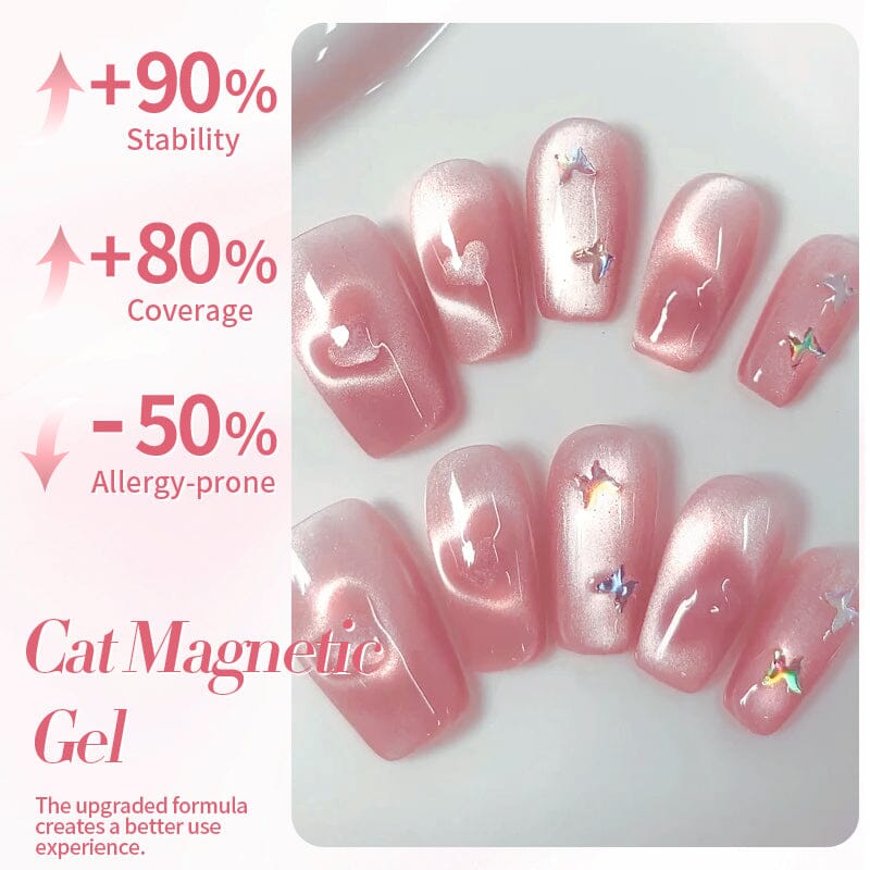 Pink Collection Cat Magnetic Gel Polish 10ml Gel Nail Polish BORN PRETTY 