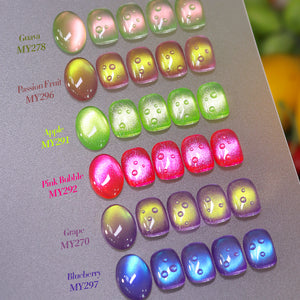 Colored Cat Magnetic Gel Polish Fruit Series 10ml Gel Nail Polish BORN PRETTY 6 Colors 