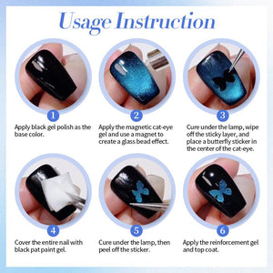 Black Base Collection Cat Magnetic Gel Polish 10ml Gel Nail Polish BORN PRETTY 