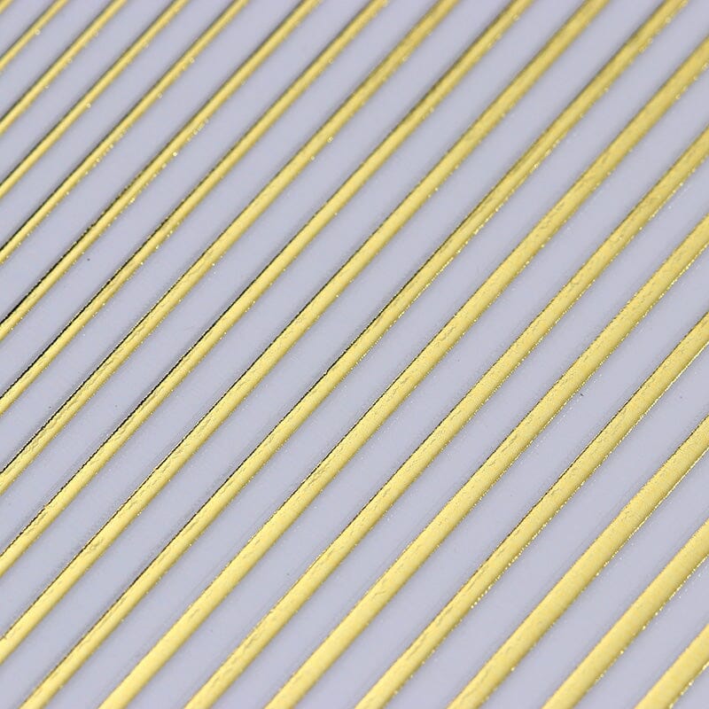 Gold Silver Lines Nail Sticker DIY Nails BORN PRETTY 