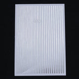 Gold Silver Lines Nail Sticker DIY Nails BORN PRETTY Silver 