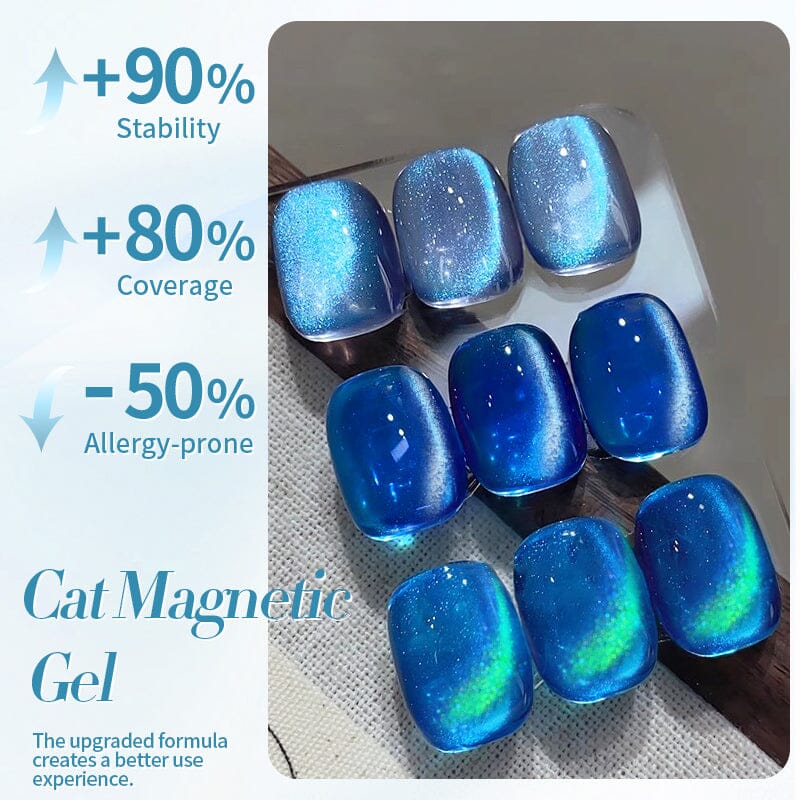 Blue Collection Cat Magnetic Gel Polish 10ml Gel Nail Polish BORN PRETTY 