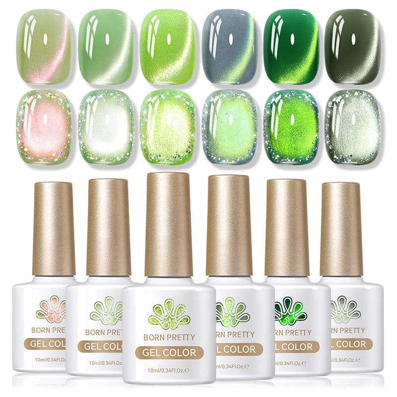 Cat Magnetic Gel Polish - Green 10ml Gel Nail Polish BORN PRETTY 