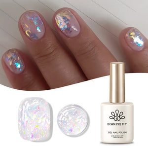 Multicolor Sequins Glitter Gel Polish SG01 Rippling Dream 15ml Gel Nail Polish BORN PRETTY 