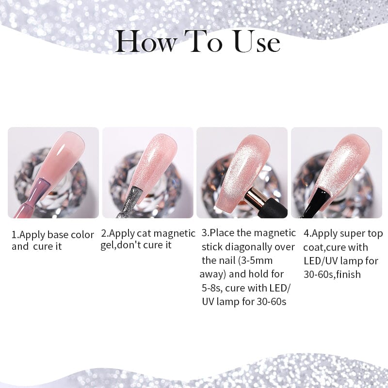 Super Shine Cat Magnetic Gel 10ml Gel Nail Polish BORN PRETTY 