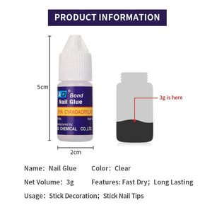 5pcs Nail Glue 3g Tools & Accessories BORN PRETTY 